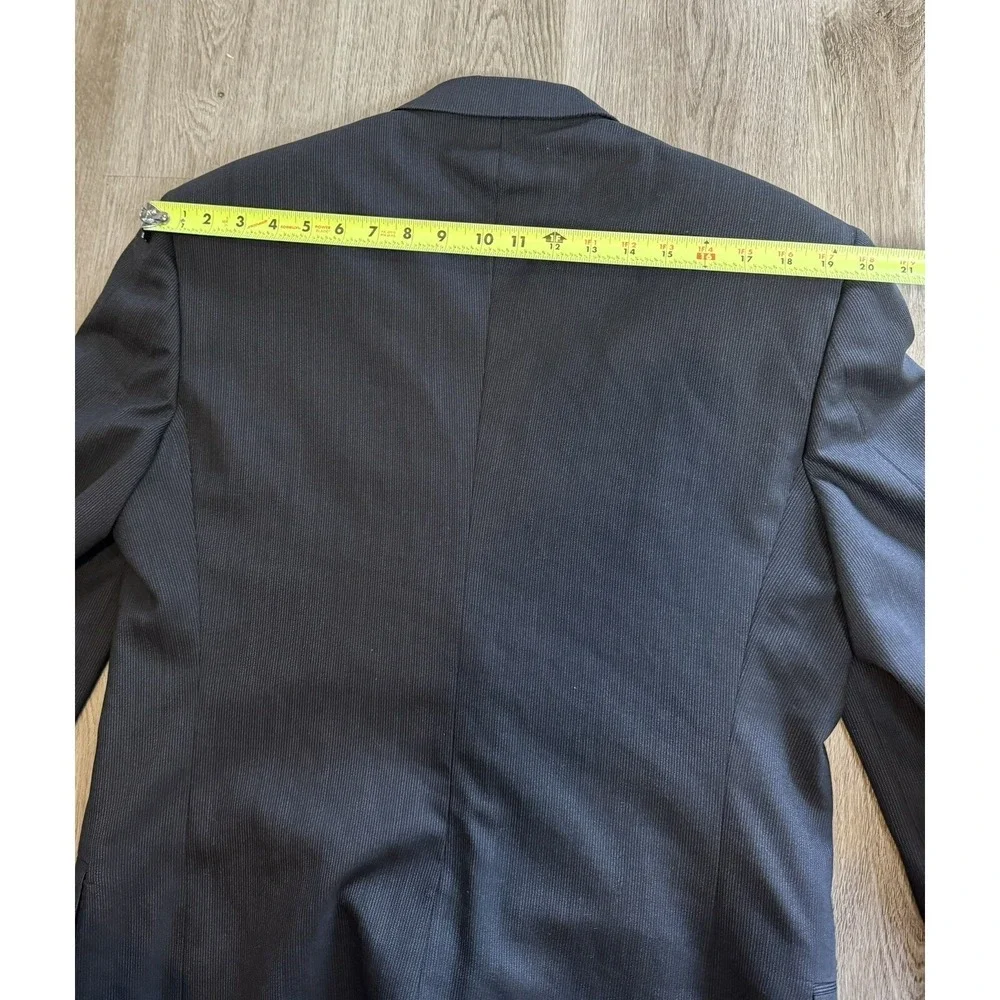 Hart Schaffner Marx Mens Blazer Jacket Sport Coat Charcoal Gray Dillard's 40R